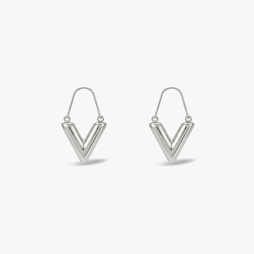 Drop Earrings - Chevron