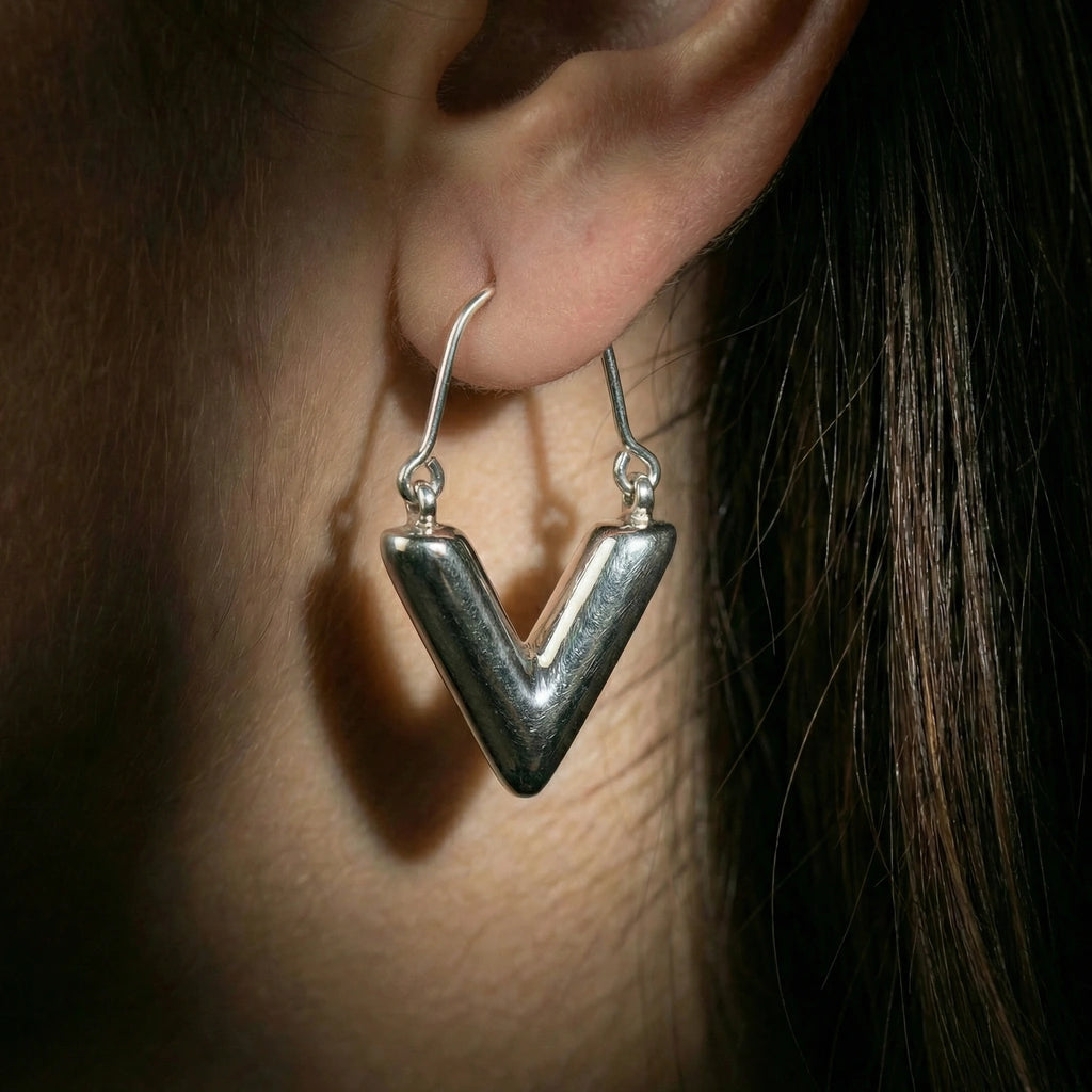Drop Earrings - Chevron