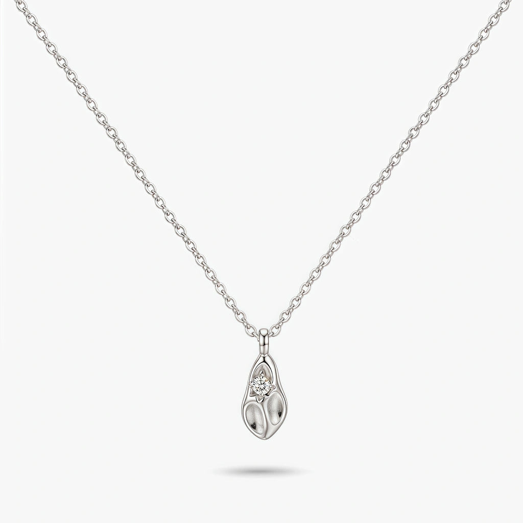 Pendant Necklace - Comet by Elysia , ultra-light pure titanium for all-day comfort, shower-safe and sweat-proof.