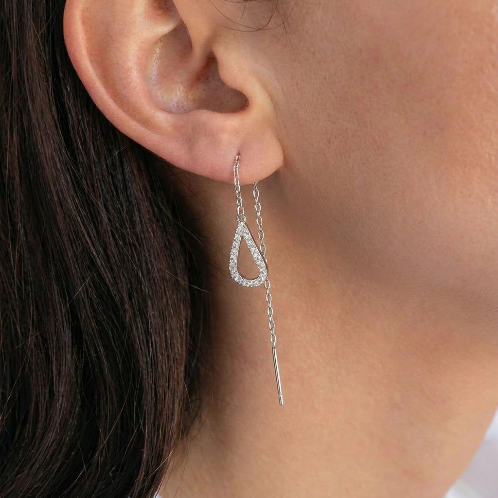Drop Earrings - Comet by Elysia , ultra-light pure titanium for all-day comfort, shower-safe and sweat-proof.