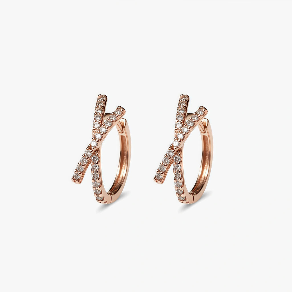 Hoop Earrings - Crescent by Elysia , ultra-light pure titanium for all-day comfort, shower-safe and sweat-proof.