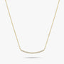 Station Necklace - Crescent by Elysia , ultra-light pure titanium for all-day comfort, shower-safe and sweat-proof.