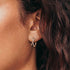 Hoop Earrings - Crescent by Elysia , ultra-light pure titanium for all-day comfort, shower-safe and sweat-proof.