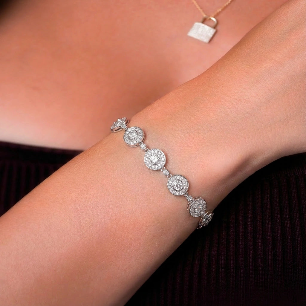 Chain Bracelet - Crystal Bloom