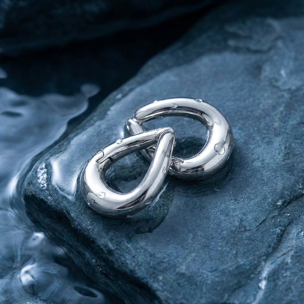 Hoop Earrings - Droplet