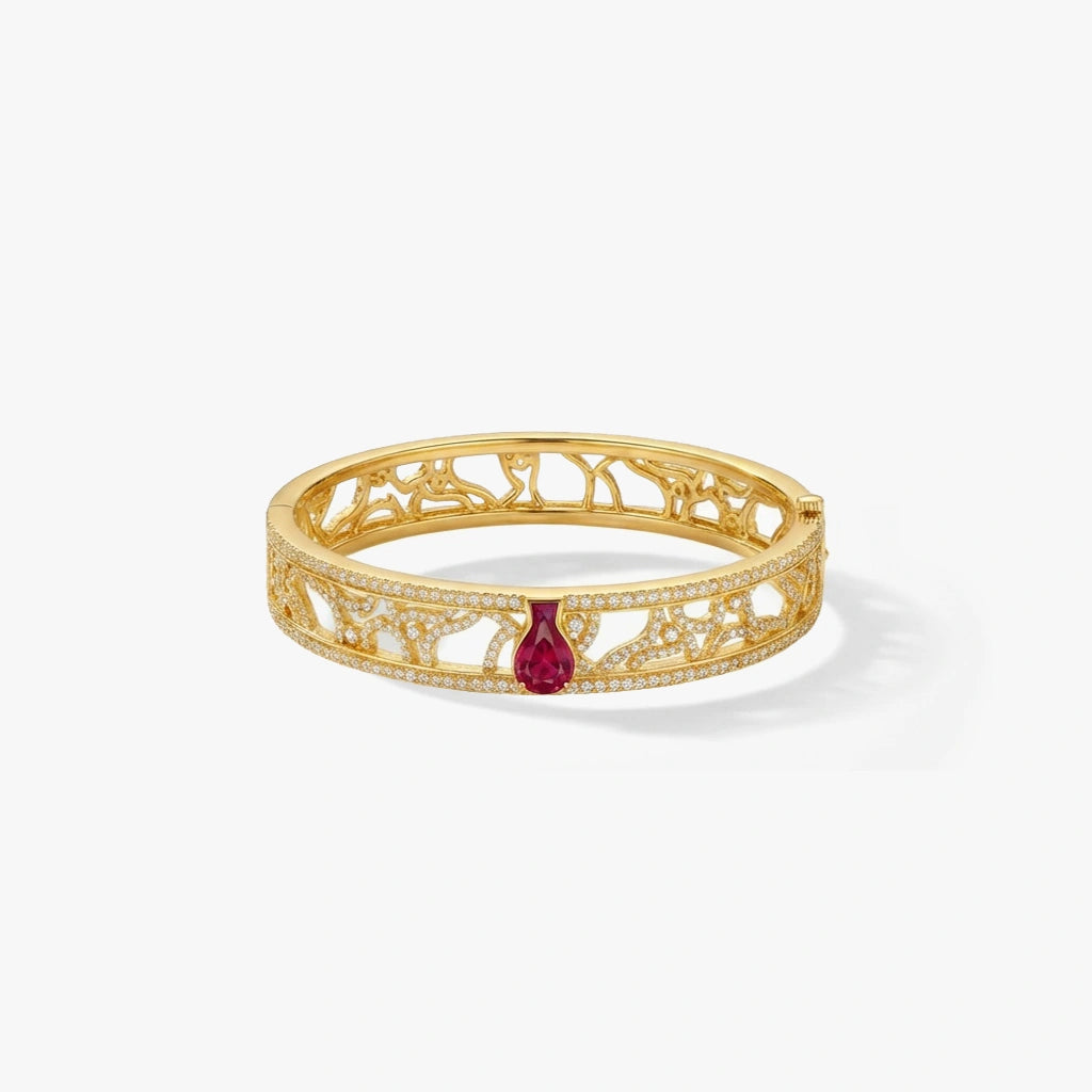 Bangle Bracelet - Ember by Elysia , ultra-light pure titanium for all-day comfort, shower-safe and sweat-proof.