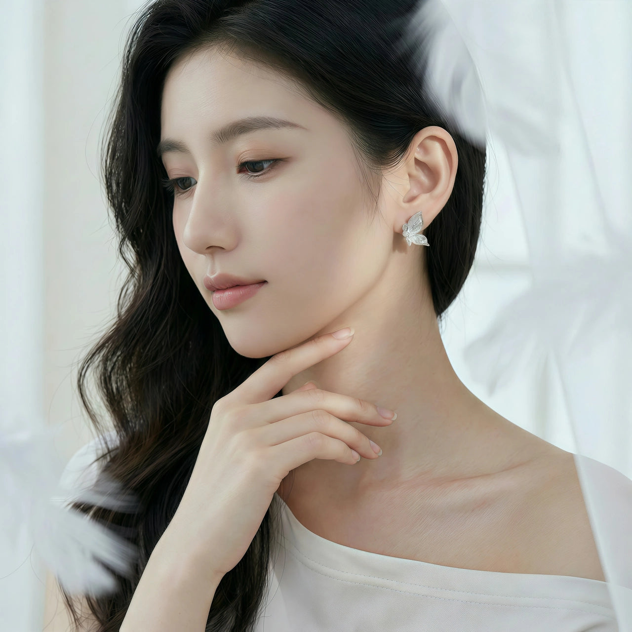 Stud Earrings - Flutter