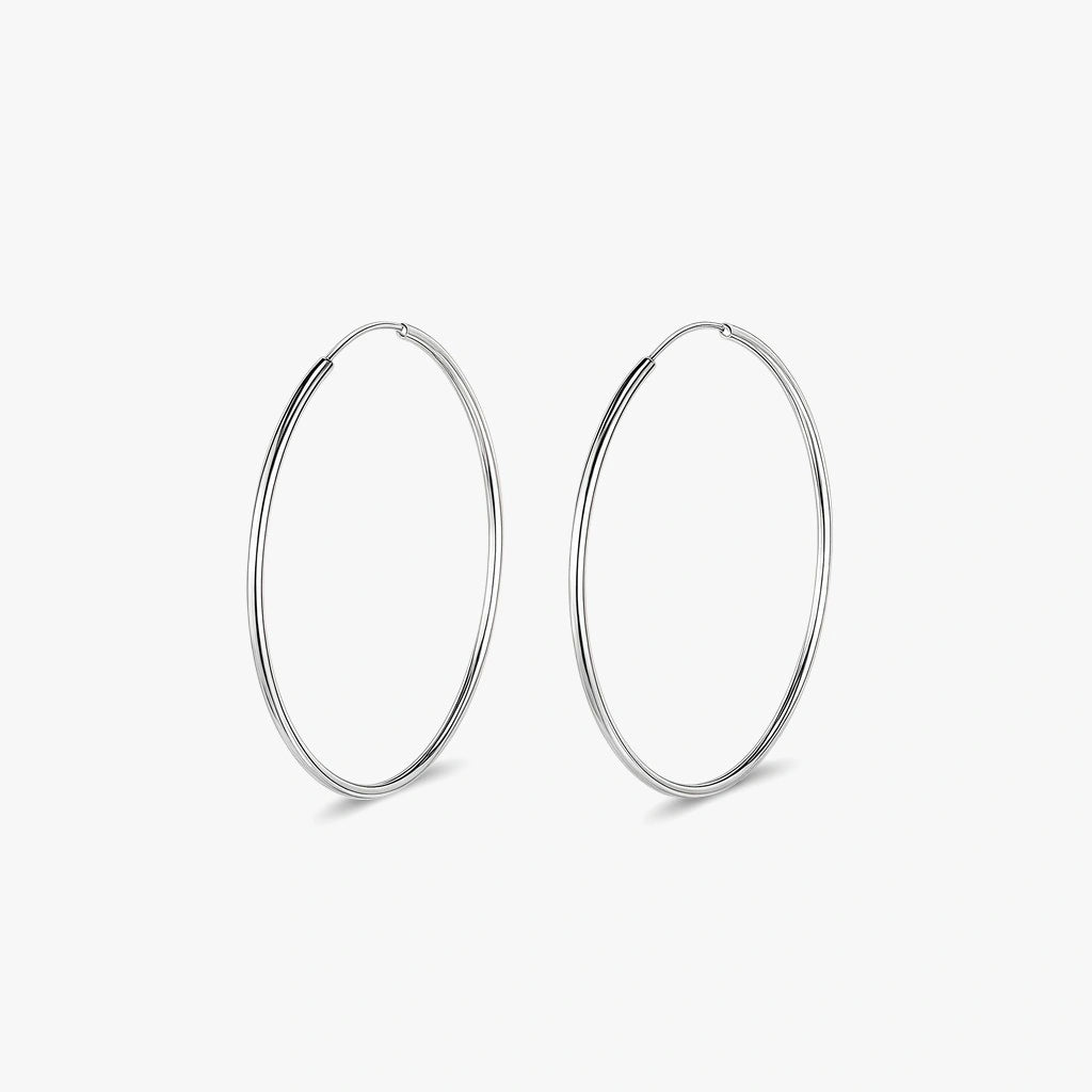Hoop Earrings - Frostine by Elysia , ultra-light pure titanium for all-day comfort, shower-safe and sweat-proof.