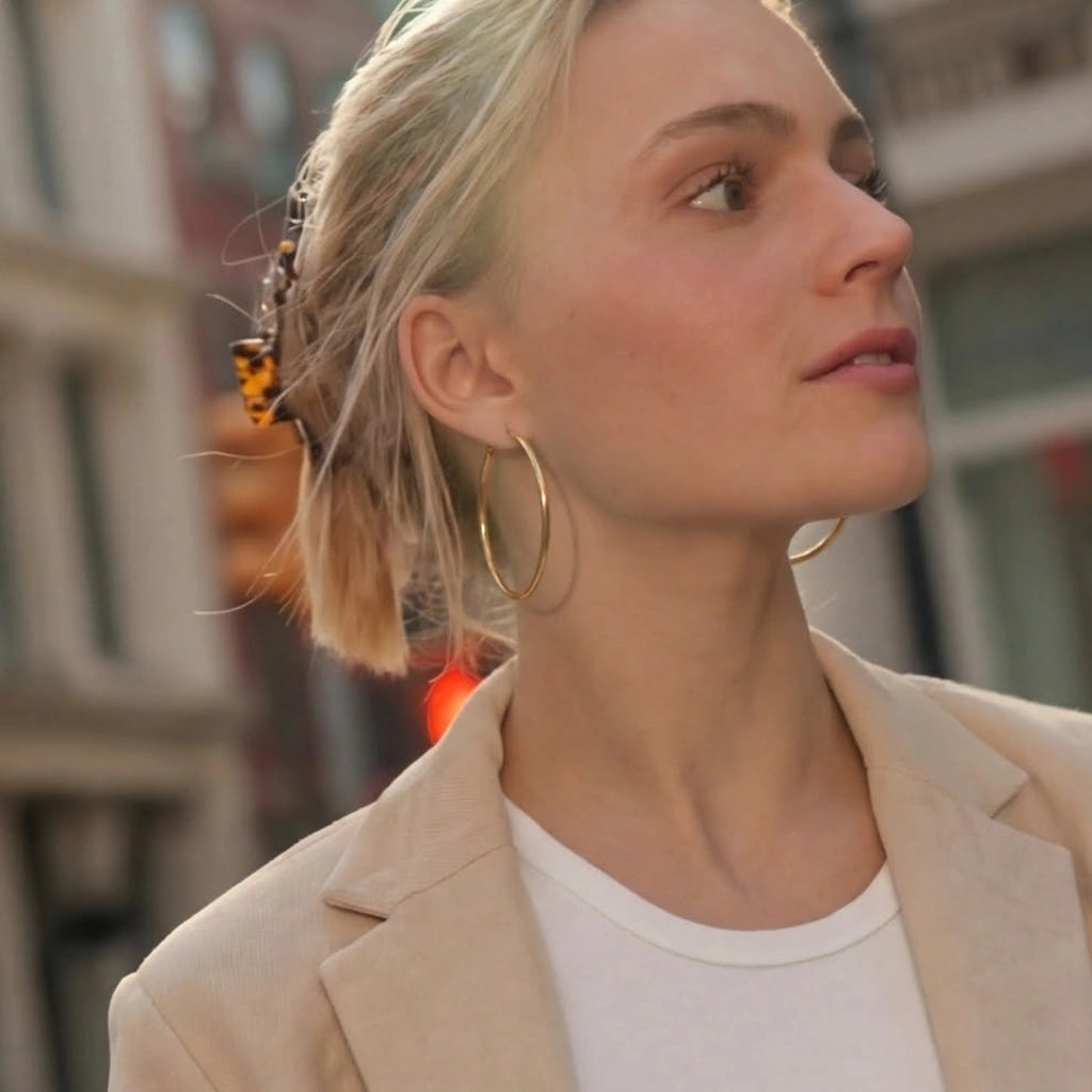 Hoop Earrings - Amberline