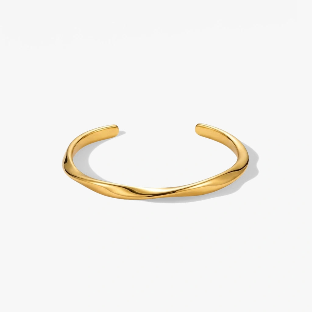 Bangle Bracelet - Gleam by Elysia , ultra-light pure titanium for all-day comfort, shower-safe and sweat-proof.