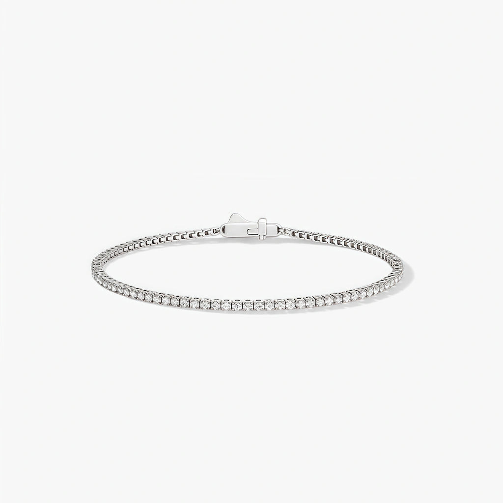 Tennis Bracelet - Gleam by Elysia , ultra-light pure titanium for all-day comfort, shower-safe and sweat-proof.