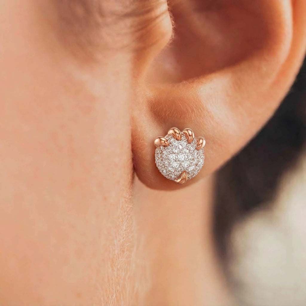 Stud Earrings - Glimmer by Elysia , ultra-light pure titanium for all-day comfort, shower-safe and sweat-proof.