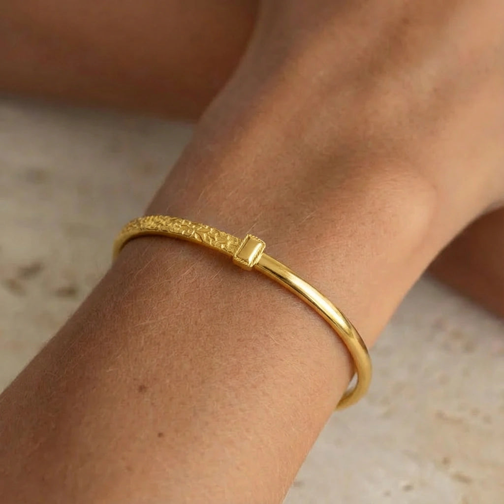 Bangle Bracelet - Golden Ivy