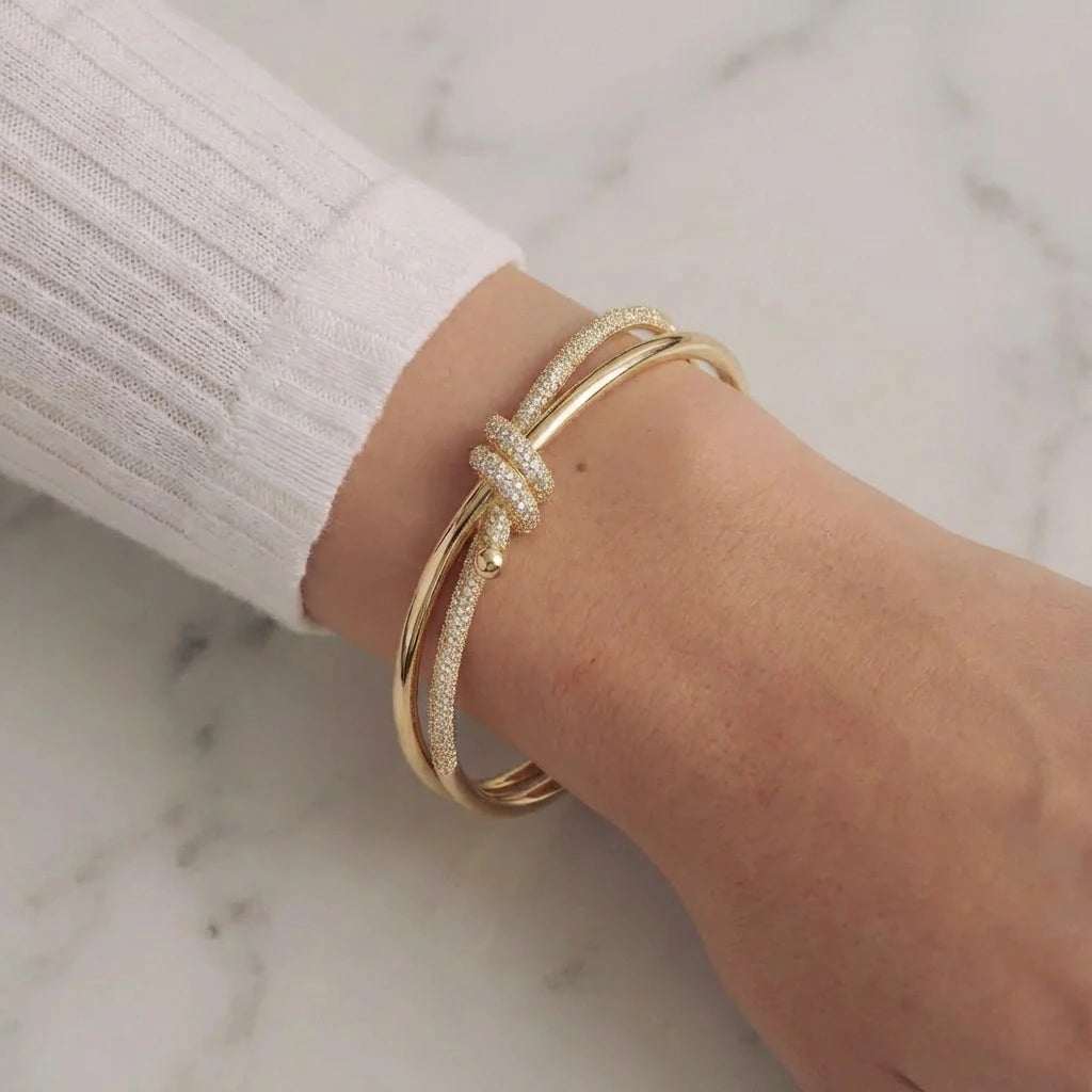 Bangle Bracelet - Halo Knot