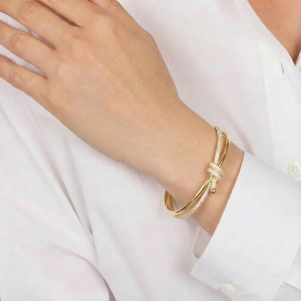 Bangle Bracelet - Halo Knot