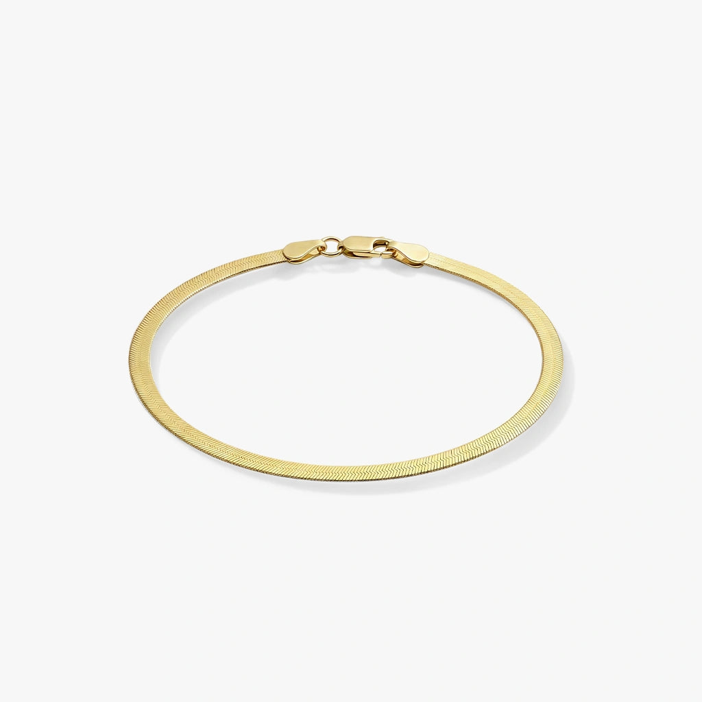 Chain Bracelet - Herringbone by Elysia , ultra-light pure titanium for all-day comfort, shower-safe and sweat-proof.