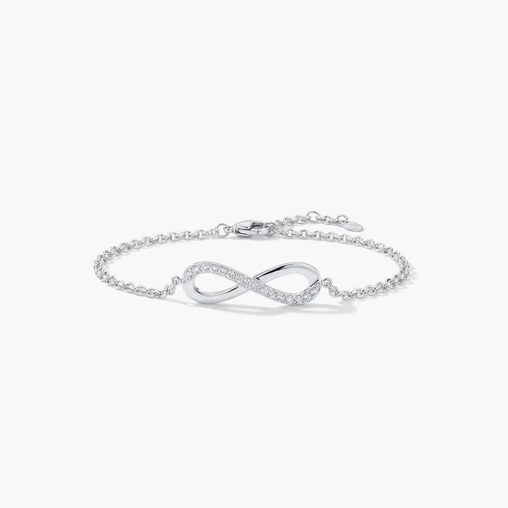 Chain Bracelet - Infinity by Elysia , ultra-light pure titanium for all-day comfort, shower-safe and sweat-proof.