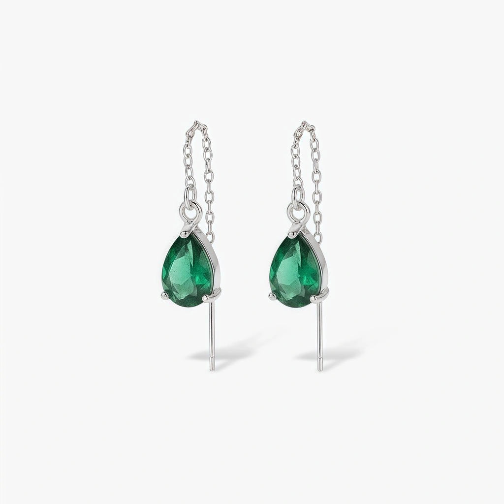 Drop Earrings - lvy by Elysia , ultra-light pure titanium for all-day comfort, shower-safe and sweat-proof.