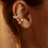 Ear Cuffs - Lattice by Elysia , ultra-light pure titanium for all-day comfort, shower-safe and sweat-proof.