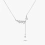 Station Necklace - Laurel by Elysia , ultra-light pure titanium for all-day comfort, shower-safe and sweat-proof.