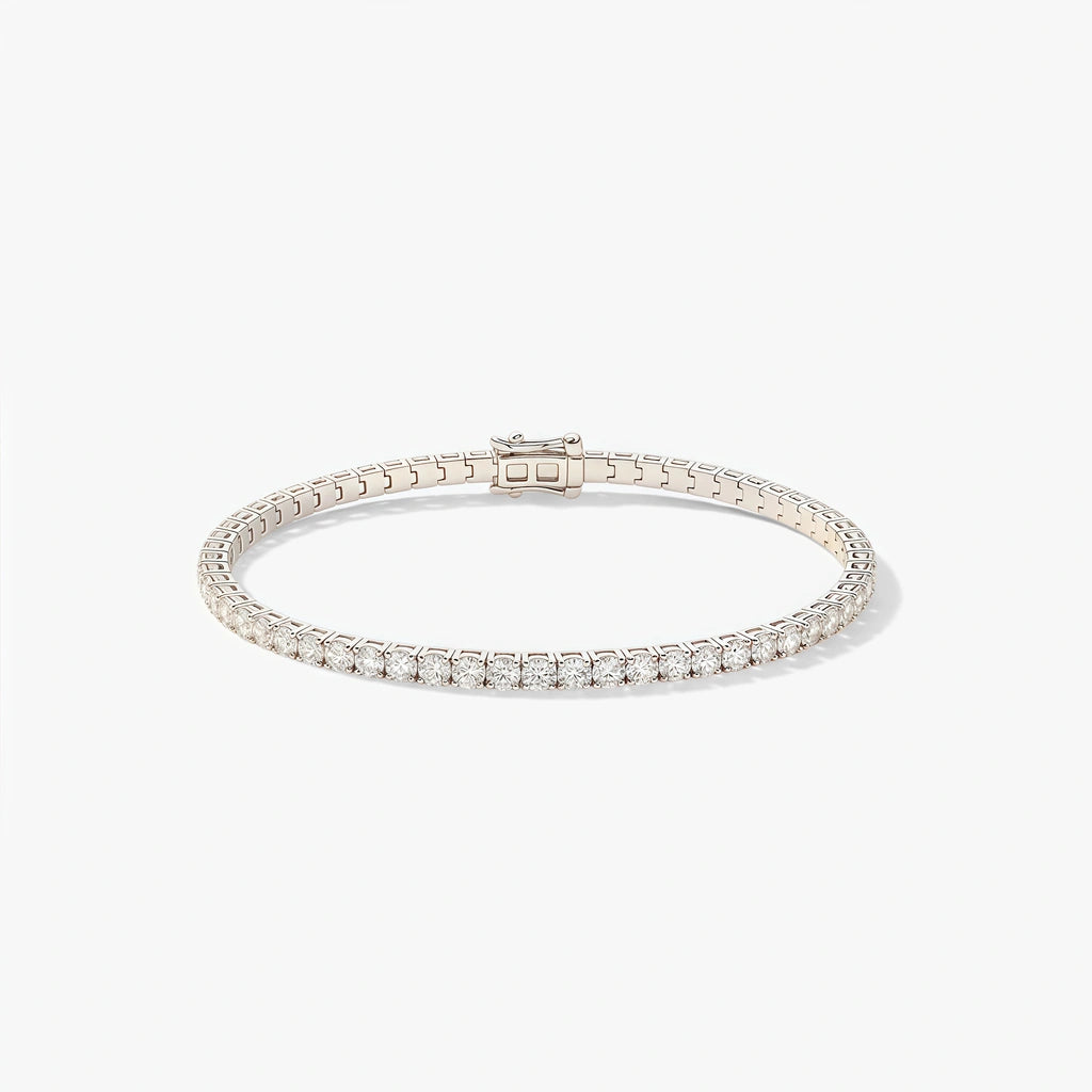 Tennis Bracelet - Luma by Elysia , ultra-light pure titanium for all-day comfort, shower-safe and sweat-proof.