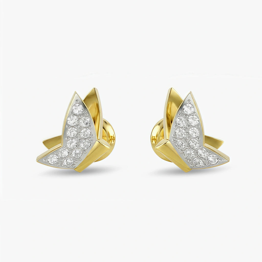 Stud Earrings - Lumia by Elysia , ultra-light pure titanium for all-day comfort, shower-safe and sweat-proof.