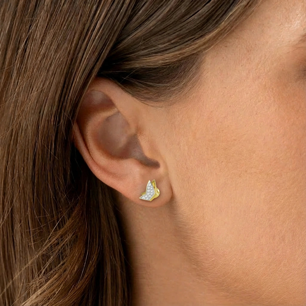 Stud Earrings - Lumia by Elysia , ultra-light pure titanium for all-day comfort, shower-safe and sweat-proof.