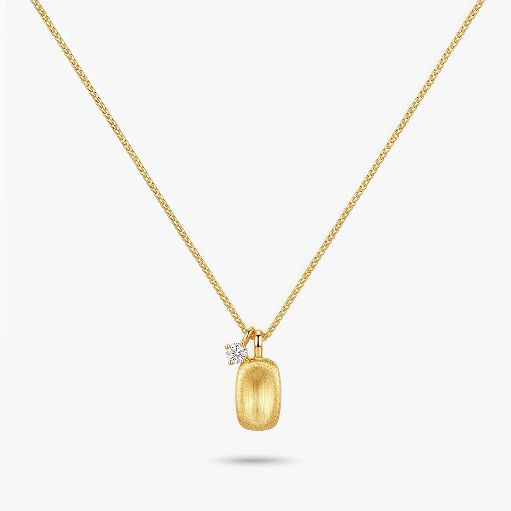 Pendant Necklace - Lumina by Elysia , ultra-light pure titanium for all-day comfort, shower-safe and sweat-proof.