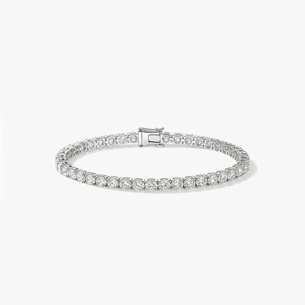 Tennis Bracelet - Lumora by Elysia , ultra-light pure titanium for all-day comfort, shower-safe and sweat-proof.