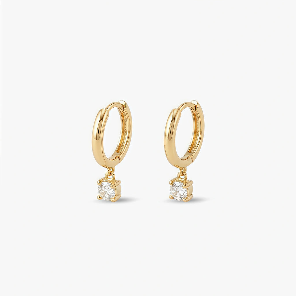 Hoop Earrings - Lunella by Elysia , ultra-light pure titanium for all-day comfort, shower-safe and sweat-proof.