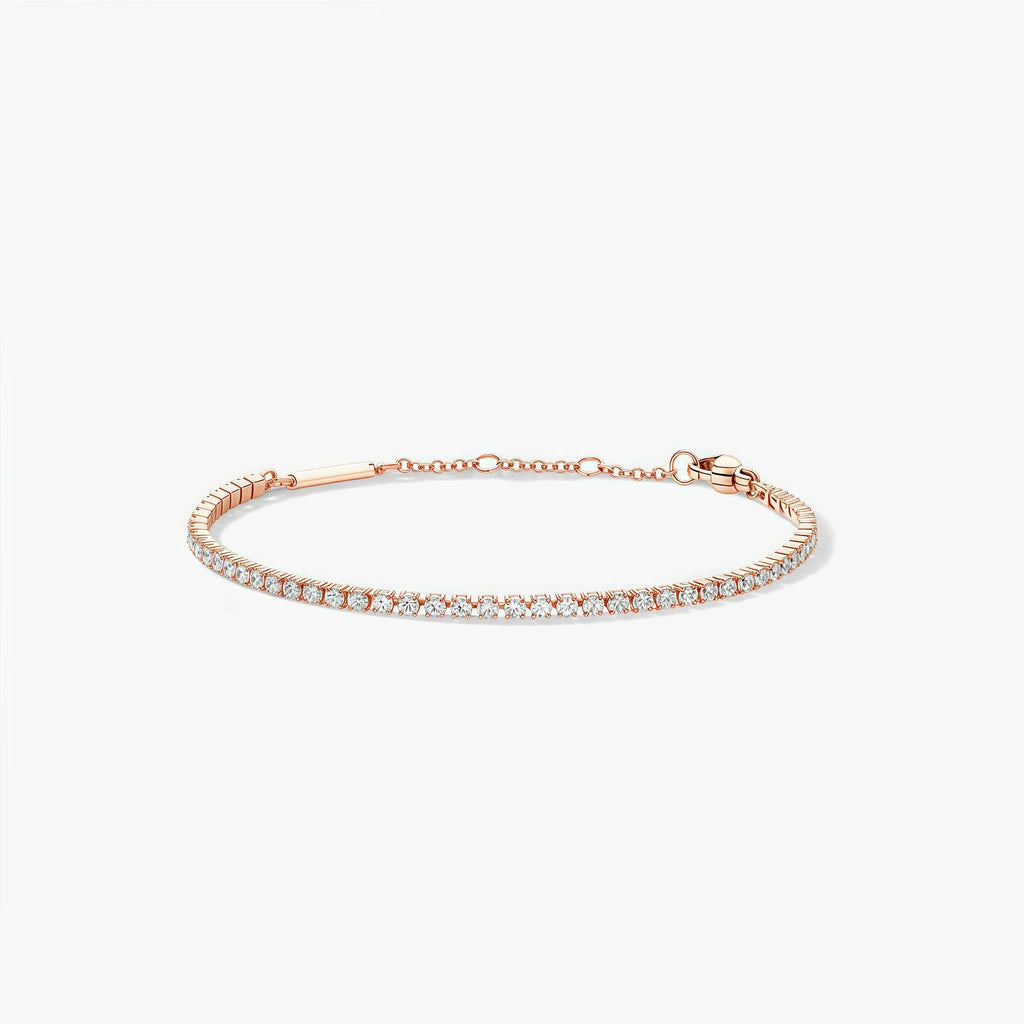 Tennis Bracelet - Lustra by Elysia , ultra-light pure titanium for all-day comfort, shower-safe and sweat-proof.