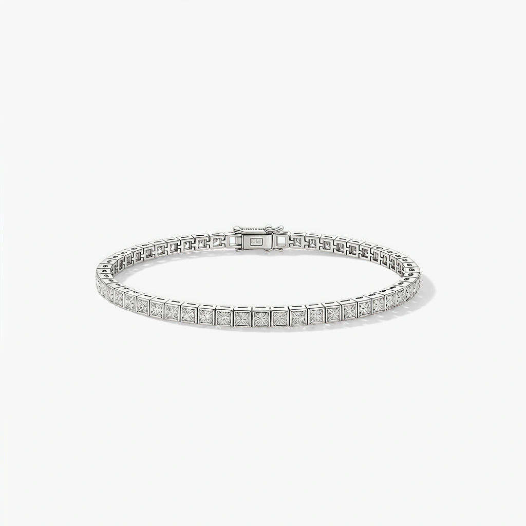 Tennis Bracelet - Matrix by Elysia , ultra-light pure titanium for all-day comfort, shower-safe and sweat-proof.
