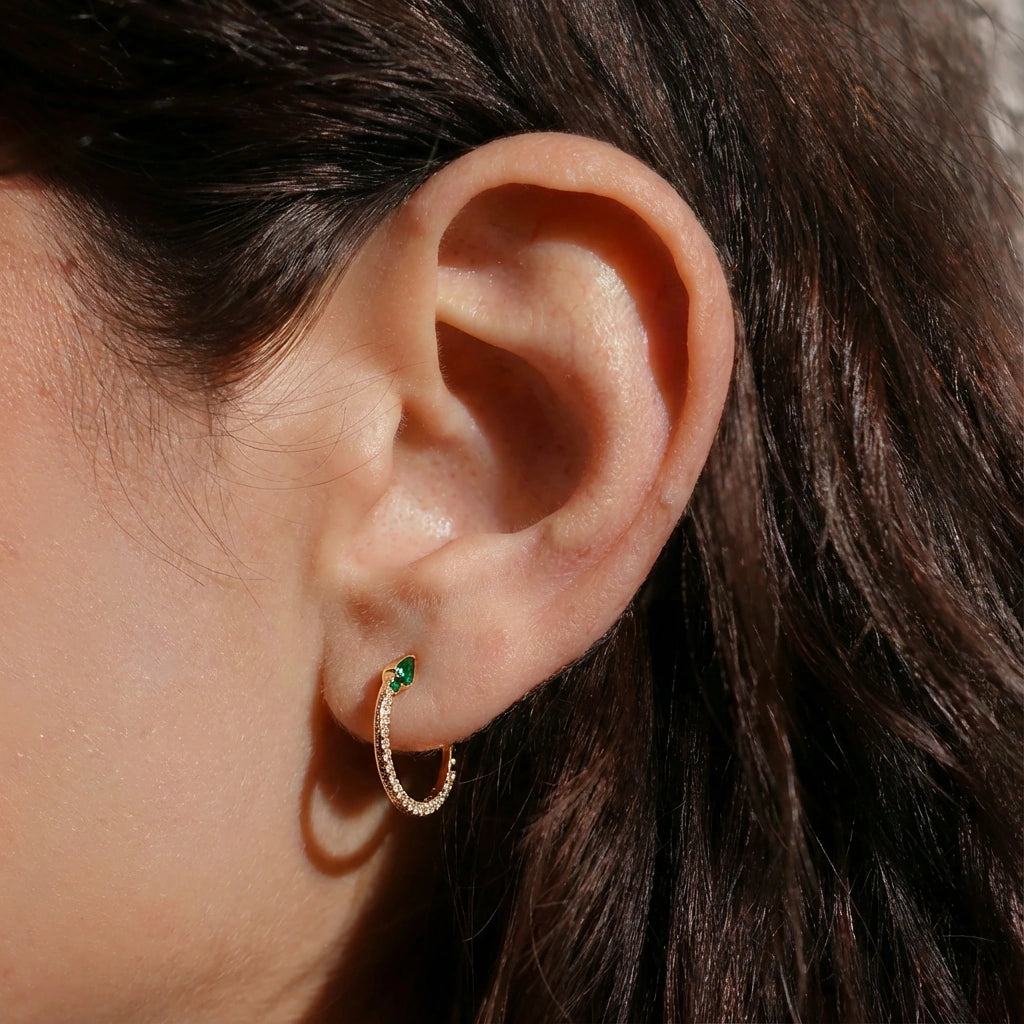 Stud Earrings - Meadow by Elysia , ultra-light pure titanium for all-day comfort, shower-safe and sweat-proof.