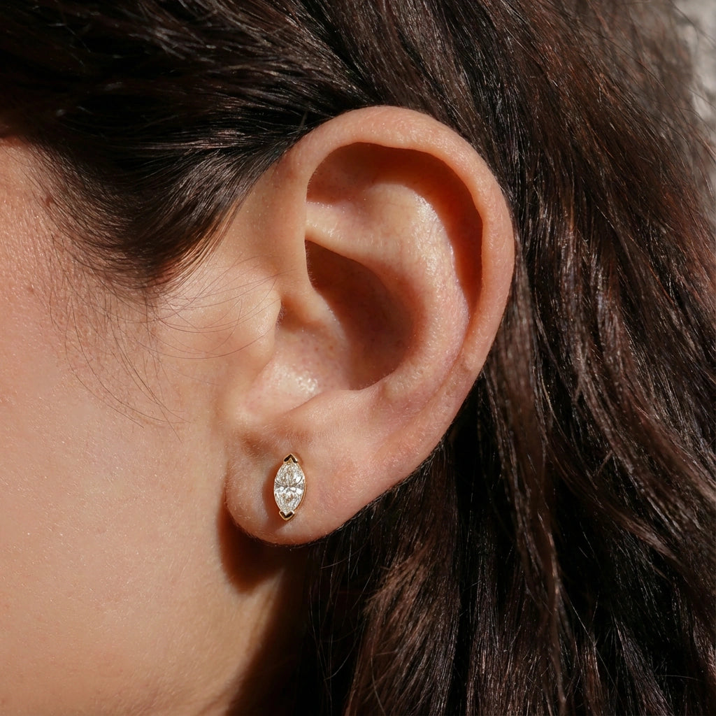 Stud Earrings - Mirage by Elysia , ultra-light pure titanium for all-day comfort, shower-safe and sweat-proof.