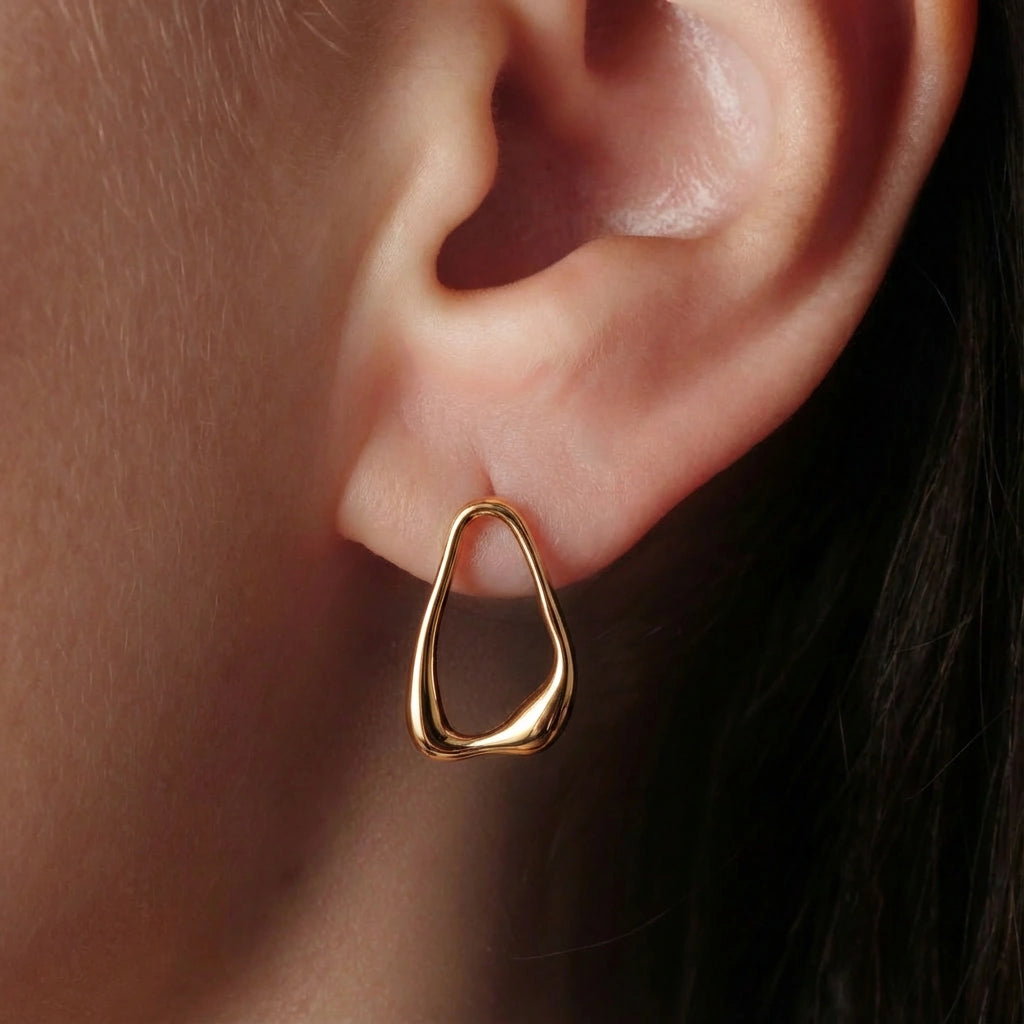 Drop Earrings - Orbit by Elysia , ultra-light pure titanium for all-day comfort, shower-safe and sweat-proof.