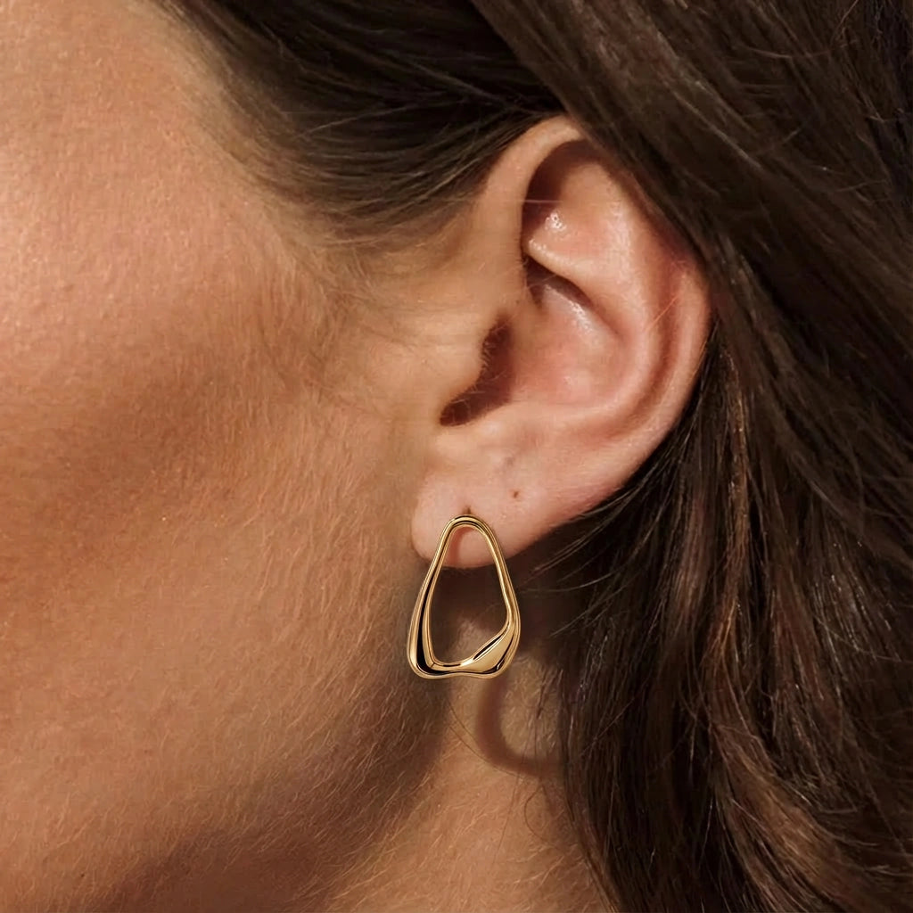 Drop Earrings - Orbit by Elysia , ultra-light pure titanium for all-day comfort, shower-safe and sweat-proof.
