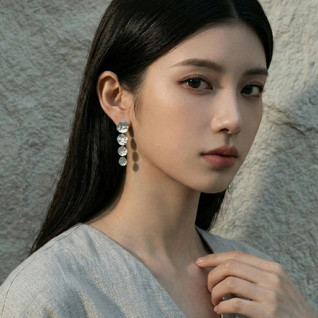 Drop Earrings - Pebble