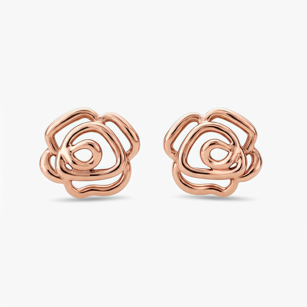 Stud Earrings - Petaline by Elysia , ultra-light pure titanium for all-day comfort, shower-safe and sweat-proof.