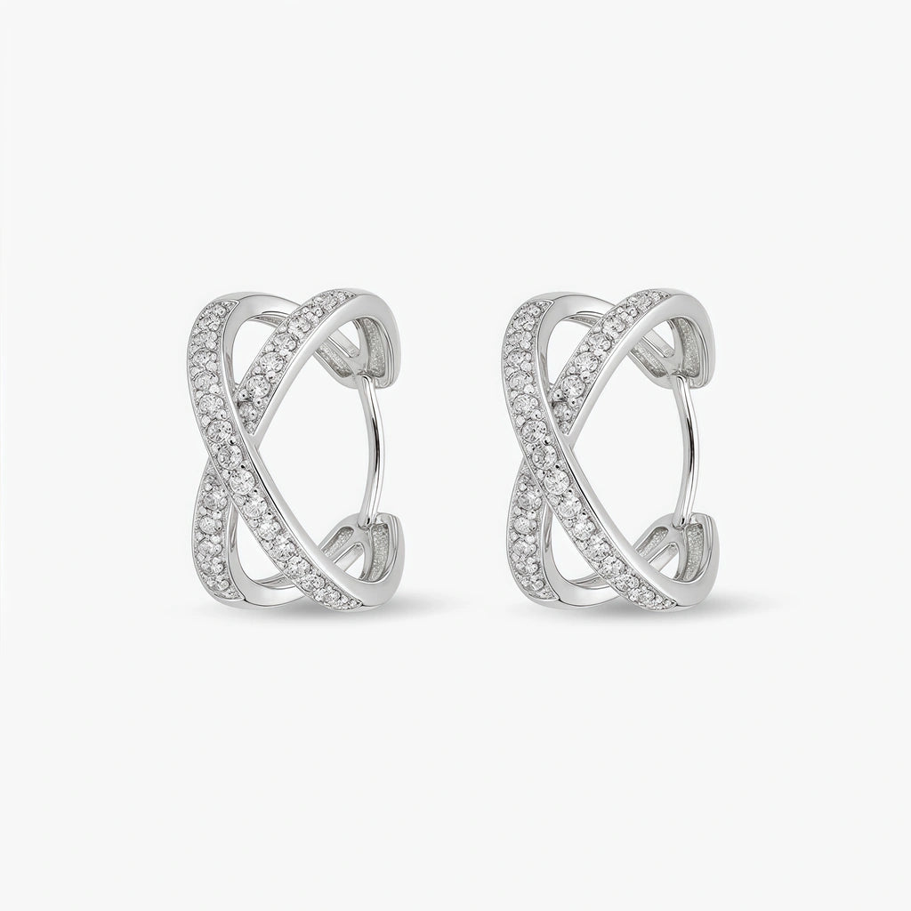 Hoop Earrings - Ripple by Elysia , ultra-light pure titanium for all-day comfort, shower-safe and sweat-proof.