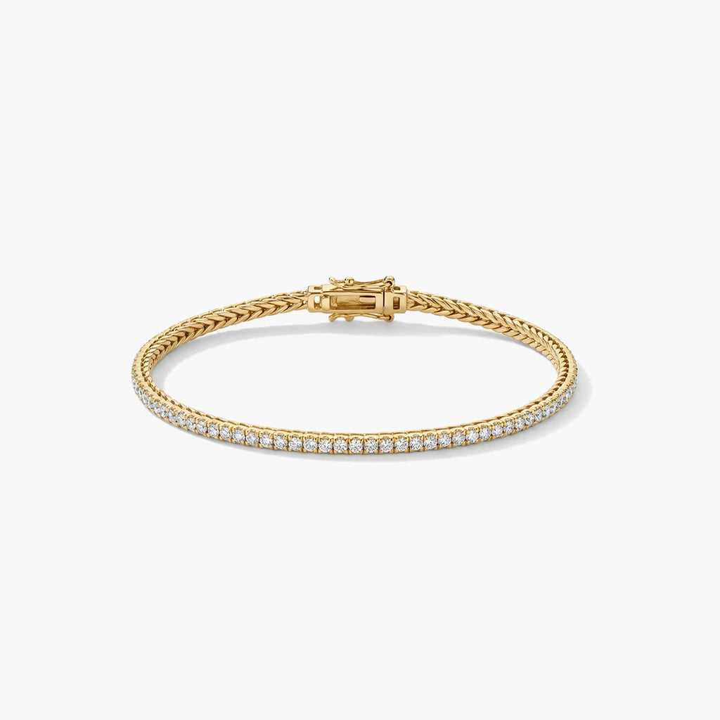 Tennis Bracelet -Rivera by Elysia , ultra-light pure titanium for all-day comfort, shower-safe and sweat-proof.