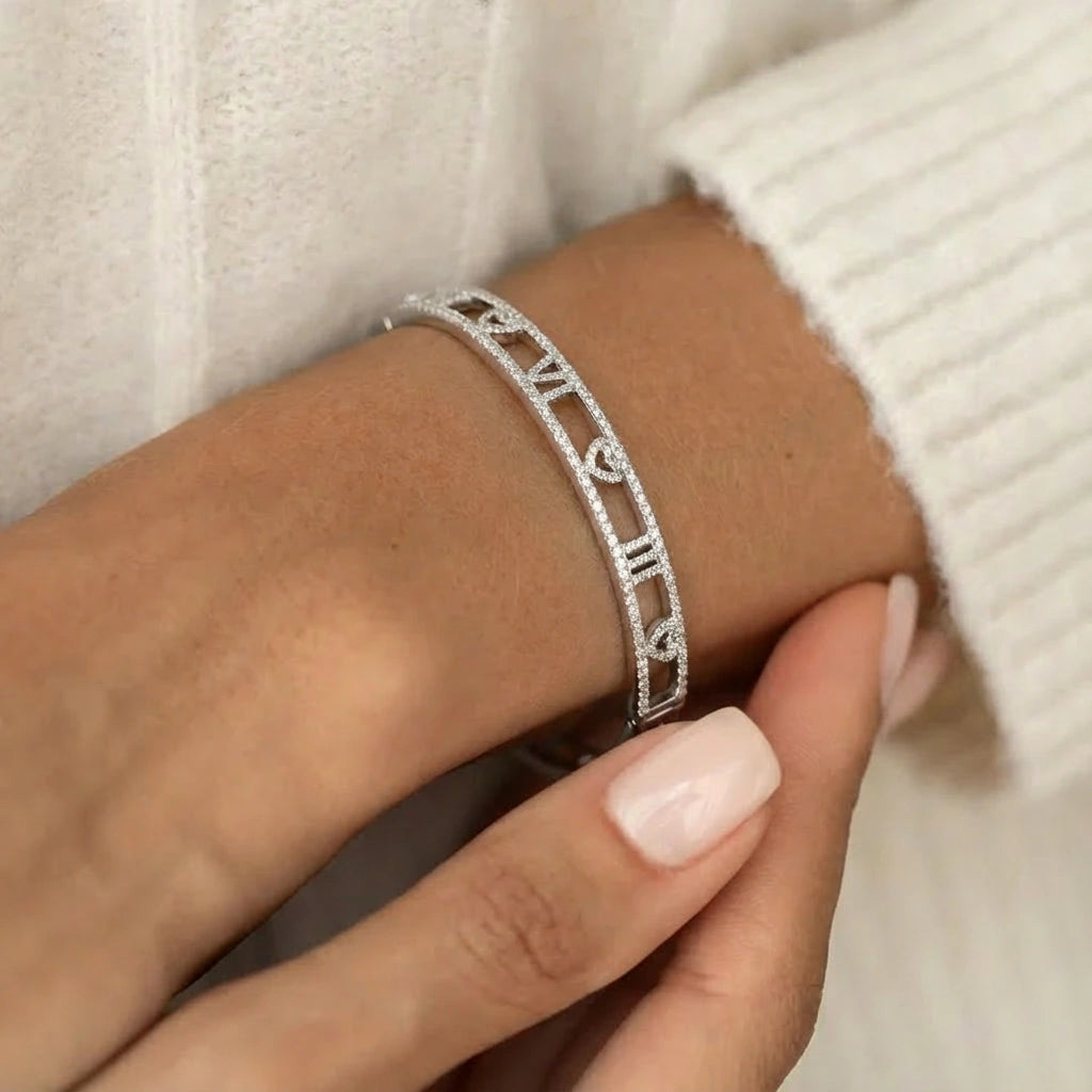 Bangle Bracelet - Roma Halo