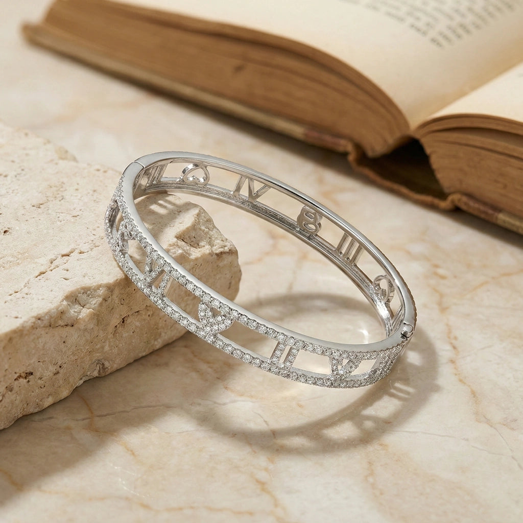 Bangle Bracelet - Roma Halo