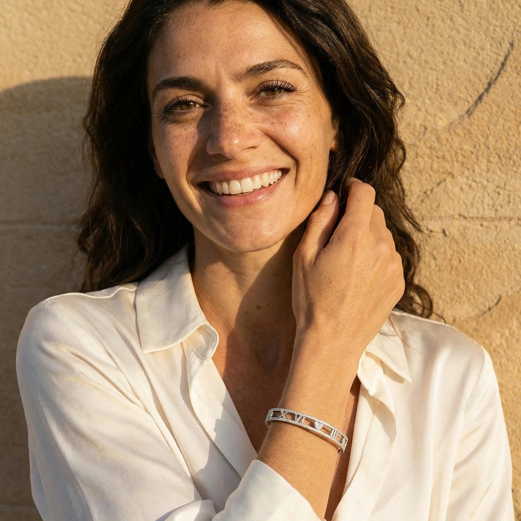 Bangle Bracelet - Roma Halo