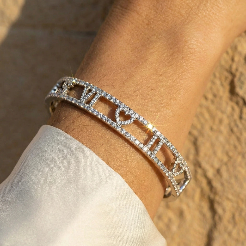 Bangle Bracelet - Roma Halo