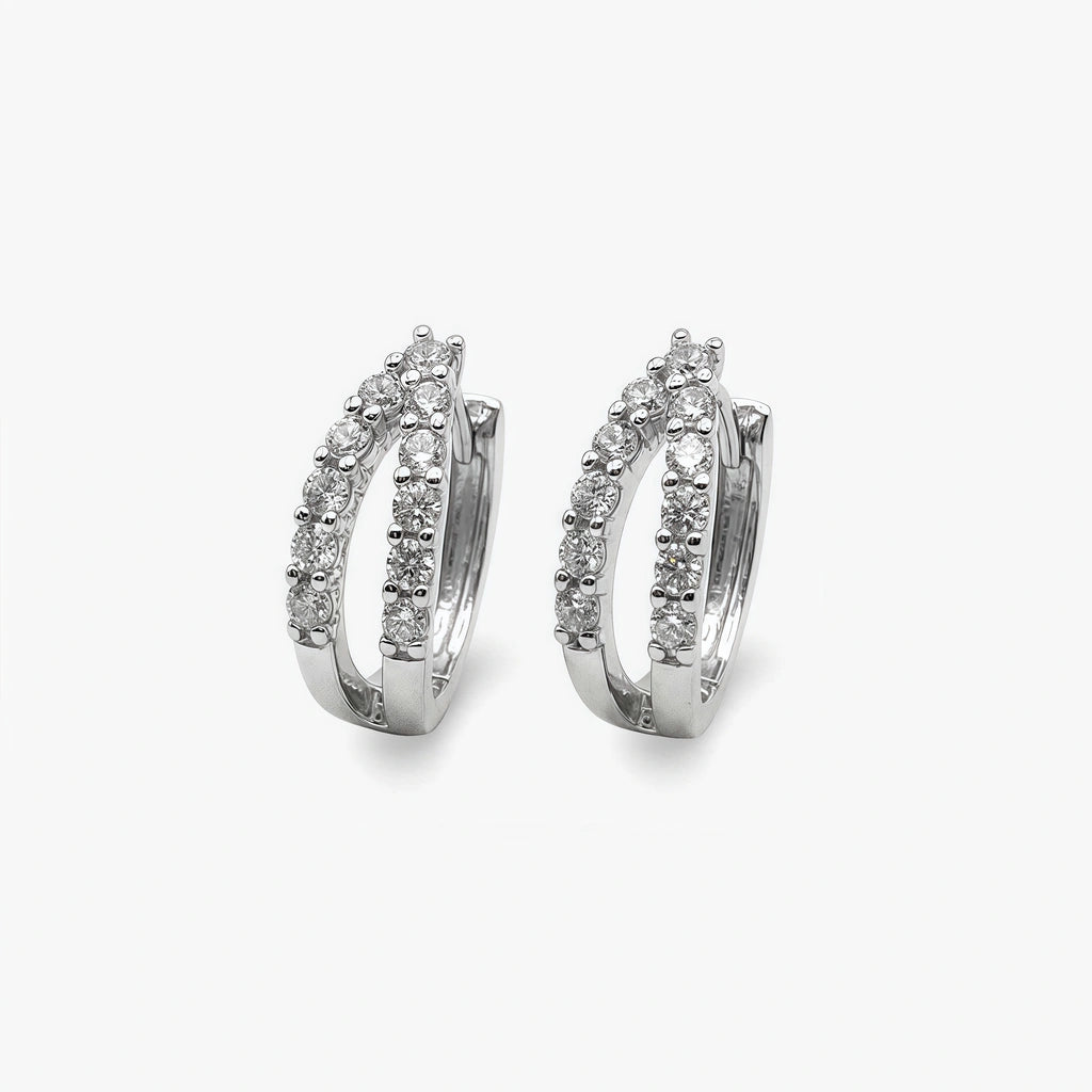 Hoop Earrings - Shimmer by Elysia , ultra-light pure titanium for all-day comfort, shower-safe and sweat-proof.