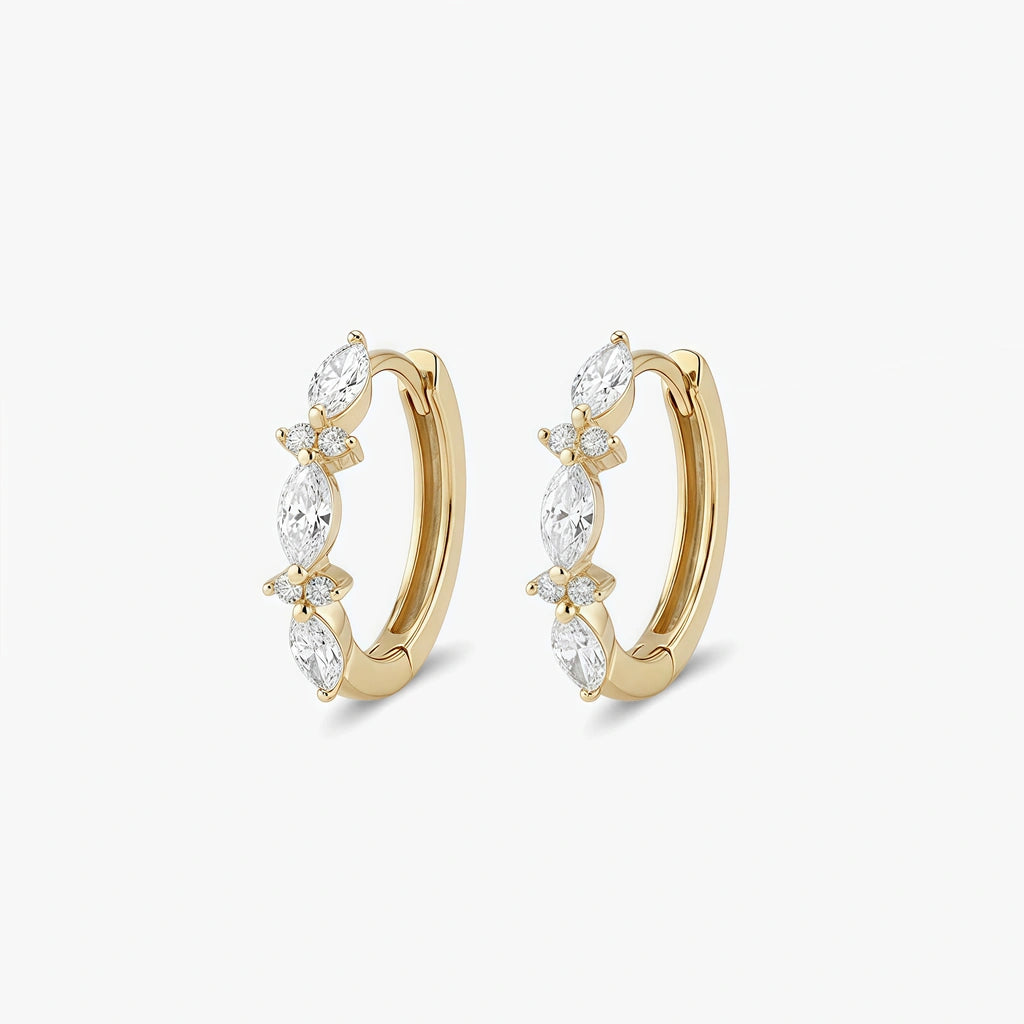 Hoop Earrings - Skylark by Elysia , ultra-light pure titanium for all-day comfort, shower-safe and sweat-proof.