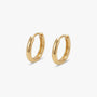 Hoop Earrings -Soline by Elysia , ultra-light pure titanium for all-day comfort, shower-safe and sweat-proof.