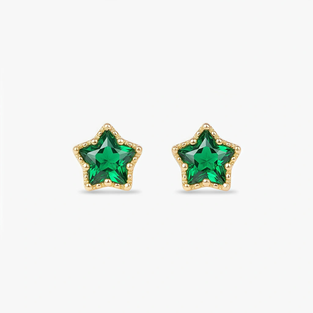 Stud Earrings - Starleaf by Elysia , ultra-light pure titanium for all-day comfort, shower-safe and sweat-proof.