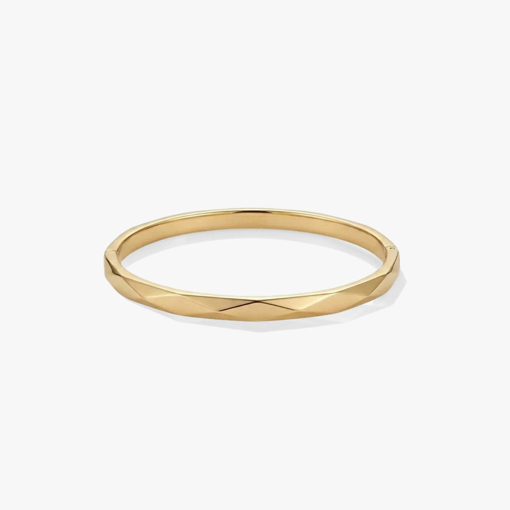 Bangle Bracelet - Sunlit by Elysia , ultra-light pure titanium for all-day comfort, shower-safe and sweat-proof.