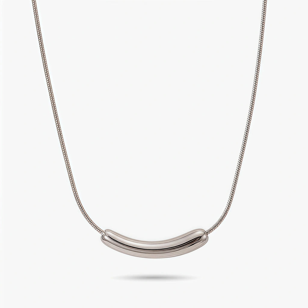 Station Necklace - Swayline by Elysia , ultra-light pure titanium for all-day comfort, shower-safe and sweat-proof.
